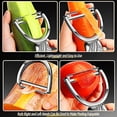 thumbnail image 4 of ABCISI Peeler with Corn Shaped Ergonomic Handle, Novely Peeler for Vegetable Potato Apple Carrot Fruit Veggie, Stainless Steel Peeler with Ultra Sharp Blades for Kitchen - Silver, 4 of 9