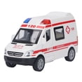 thumbnail image 2 of Coche De Tracción Hacia Atrás, Juego De Vehículos De Emergencia De aleación Con Luz LED Y Efectos De Sonido, Puertas Abatibles De Coche De Juguete De Metal,, 2 of 7
