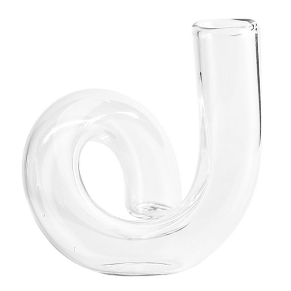 Quqiuxian Glass Vase Irregular Flower Bottle Desktop Dried Flower Vase Glass Vase Adorn