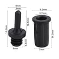 thumbnail image 1 of 10pcs Speaker Grill Peg Kit Plastic Mesh Cover Button Ball Socket Type Grill Guides Peg Kit Musical Instruments Accessories, 1 of 8