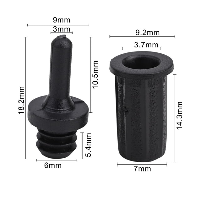 10pcs Speaker Grill Peg Kit Plastic Mesh Cover Button Ball Socket Type Grill Guides Peg Kit Musical Instruments Accessories