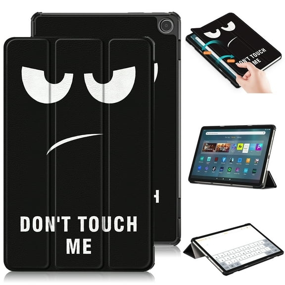 Cowithday for Amazon Fire Max 11 Tablet Case 11.0 inch Released 2023, Drop Protection Scratch Resistant Painted Auto Sleep/Wake Thin Light Hard PC Back Case Cover for Fire Max 11 2023, Don't Touch Me