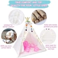 thumbnail image 2 of Kids Teepee Tent With Lights, 48" Pure Cotton, 2 of 3