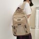 thumbnail image 2 of Mochila Escolar Likrtyny Estudiante Universitario Versión Coreana Multicapa Gran Capacidad Caqui, 2 of 9