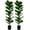 40in, variant on 2 Pack Faux Fiddle Leaf Fig Tree - 40" Fake Tree with Black Planter & Artificial Turf, Floor Plants for Home or Office Decor, Artificial Plants Indoor Housewarming Gift