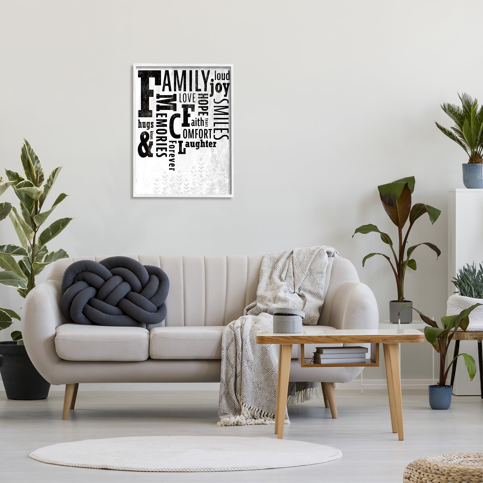 Stupell Industries Family & Memories Typography Arrangement Light Florals, 24 x 30, Design by Ziwei Li