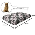 thumbnail image 2 of Japanese Pet Bed, Branches of Sakura with an Abstract Greyscale Background Foliage Items, Resistant Pad for Dogs and Cats Cushion with Removable Cover, 24" x 39", Magenta Grey and White, by Ambesonne, 2 of 4