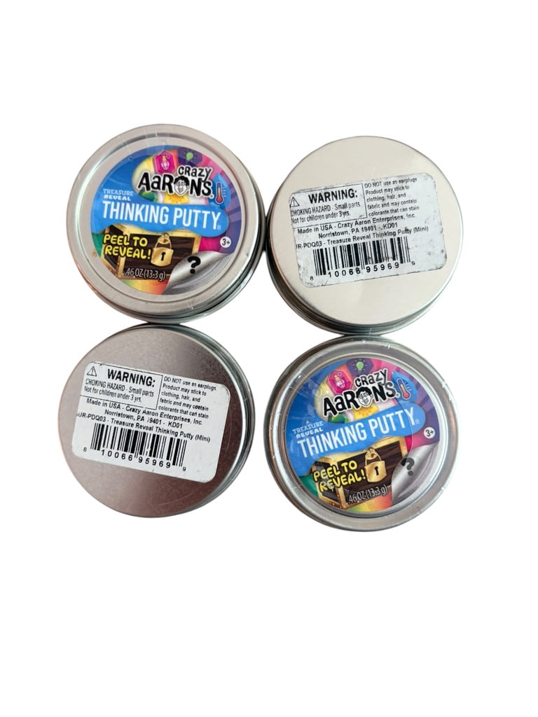Crazy Aaron’s Treasure Reveal Thinking Putty (4 pack Bundle)