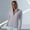 Gray, variant on ClodeEU Women's Hooded Zip Long Sleeve Sun Protection Shirt,Solid Color Casual Slim Fit Summer Top Black,Women's Plus L