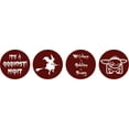 thumbnail image 2 of Darling Souvenir &nbsp;DIY its A Ghost Night Party Theme&nbsp;Stickers Candy Labels 190 Pcs-Maroon, 2 of 2