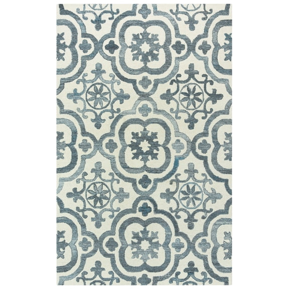 Rizzy Rugs Matrix Area Rug MRX103 Ivory Rings Loops 8' 6" x 11' 6" Rectangle