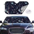 thumbnail image 2 of Kdxio Galaxy2 Print Windshield Sun Shade,UV Rays and Sun Heat Protection,Sunshade for Car Windshield,Car Shade Front Windshield - Medium, 2 of 6