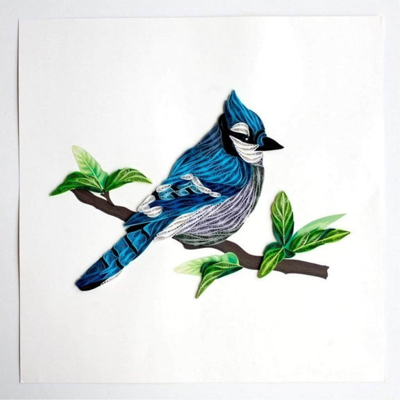 Quilled Blue Jay Greeting Card [BL948]