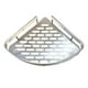 thumbnail image 1 of Stainless Steel Corner Shelf - No Drill Triangle Bathroom Storage Rack with Suction Cups 1 Pcs, 1 of 5