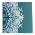 thumbnail image 2 of Ambesonne Mandala Shower Curtain, Traditional Floral Lace Art, 69"Wx75"L, Dark Turquoise, 2 of 4