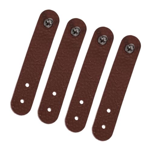 4 Pcs Étuis d'Organisateur en Cuir pour Cordon d'Écouteurs pour la Gestion des Câbles et Fils USB à la Mode Unique