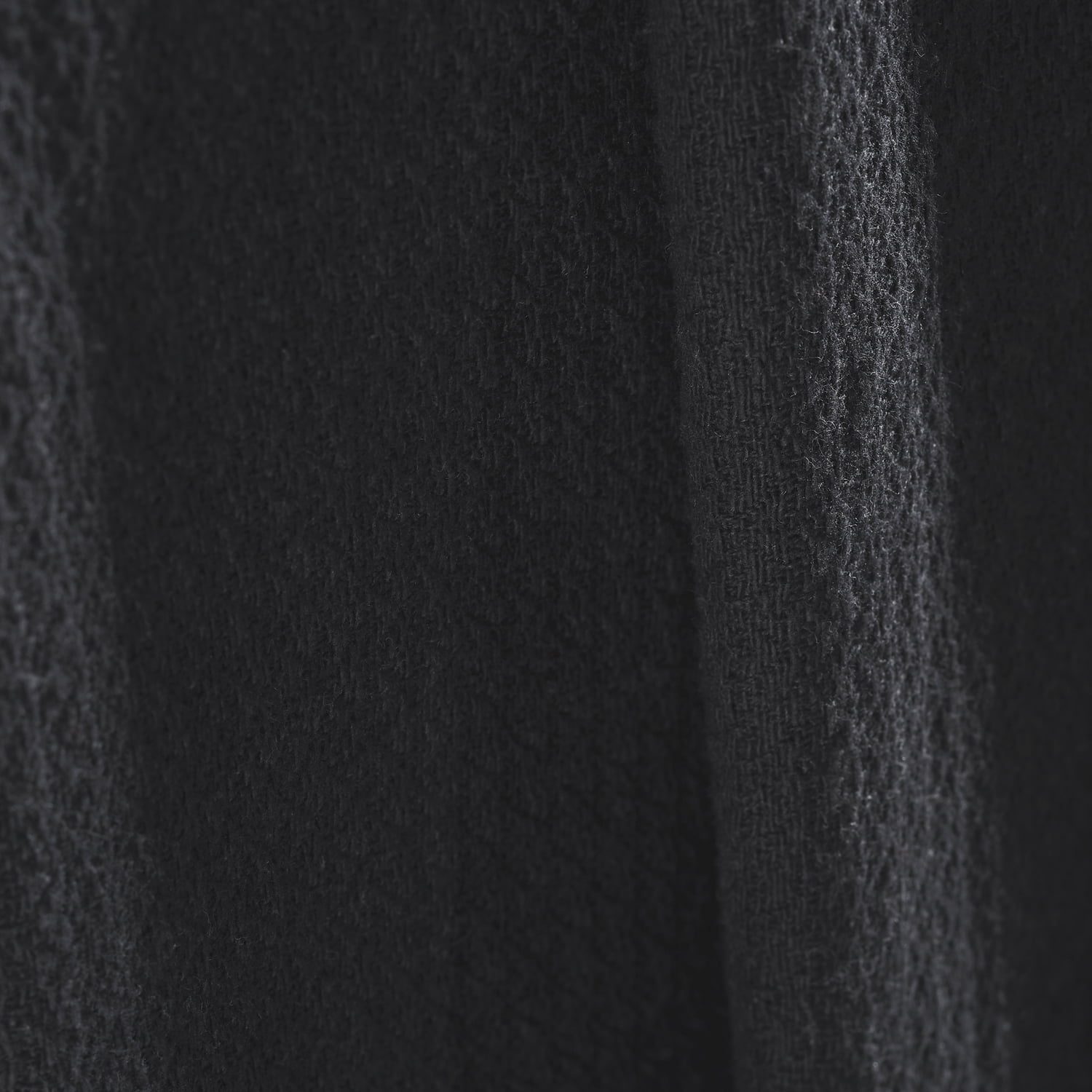 Superior Waffle Weave Knit Cotton Blanket, Full/ Queen, Black