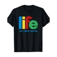 thumbnail image 1 of Camiseta divertida de regalo "Life On Life", "Recuperación de la sobriedad", "AA NA" (220 g, 100 % algodón), 1 of 6