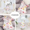 thumbnail image 5 of Ropa para cachorros, camisa de solapa con estampado de piña, camiseta polo de verano, ropa para mascotas, ropa para perros (rosa), 5 of 5