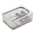 thumbnail image 4 of Shoreew Transparent Storage Box with Double-Sided Openings Zipper Closure Waterproof PVC Shell Dustproof Under-bed Shoe Storage Box, 4 of 7