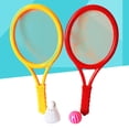 thumbnail image 2 of 1 Pair of Badminton Tennis Set Plastic Badminton Racket Tennis Racket With Tennis Balls, 2 of 5