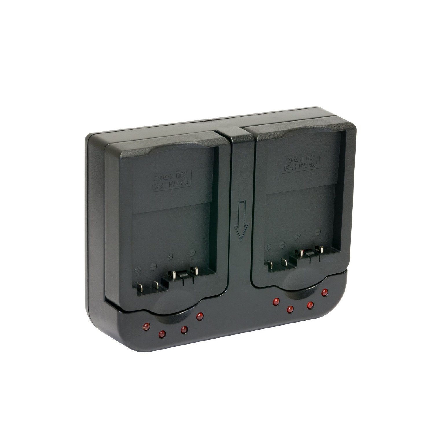 Opteka DBCLPE10 AC/DC Dual Battery Rapid Charger for Canon LPE10