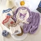 thumbnail image 4 of Pijama de franela de otoño e invierno Kuromi Cinnamoroll con dibujos animados de Sanrioed, estilo coreano, cálido y grueso, conjunto de pijama para el hogar de los niños, 4 of 5