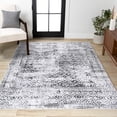 thumbnail image 5 of JONATHAN Y MOROCCAN HYPE 5 x 8 Area Rug, Iften Moroccan Geometric Distressed - Ivory/Black, MOH505A-5, 5 of 10