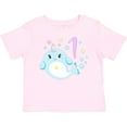 thumbnail image 3 of Inktastic Happy 1st Birthday with Cute Narwhal Stars and Bubbles Boys or Girls Baby T-Shirt, 3 of 5