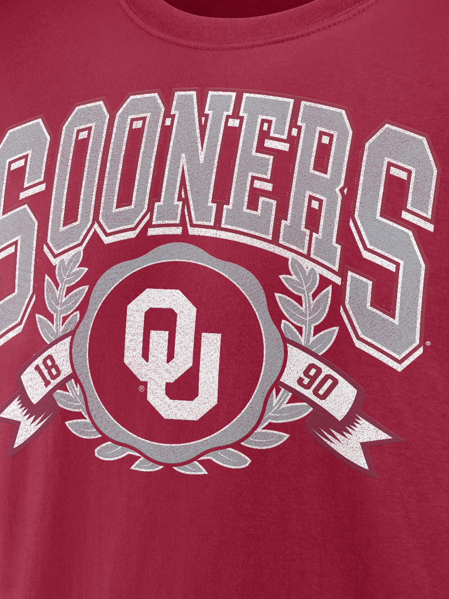 NCAA Oklahoma Sooners Men's Cotton Red Short Sleeve T-Shirt