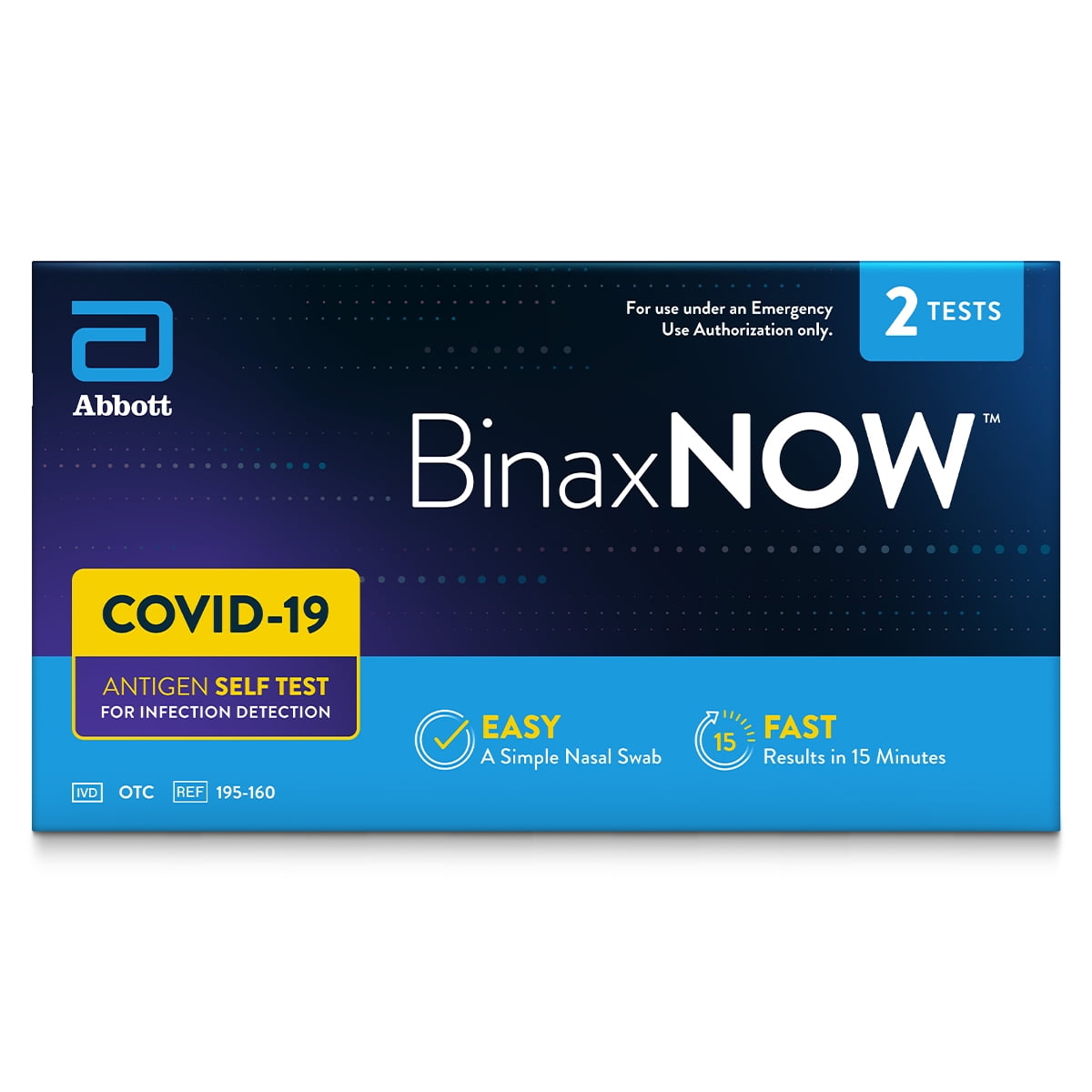 BinaxNOW COVID‐19 Antigen Self Test (2 Count) - Walmart