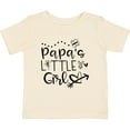 thumbnail image 3 of Inktastic Papa's Little Girl with Hearts Flower and Butterfly Girls Baby T-Shirt, 3 of 5