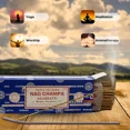 thumbnail image 2 of KNACK - Satya Sai Baba Nag Champa 250Gm Box Agarbatti Incense Sticks Hand Rolled, 2 of 6