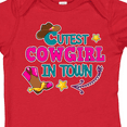 thumbnail image 4 of Inktastic Cutest Cowgirl in Town with Cowgirl Hat and Boots Girls Baby Bodysuit, 4 of 5