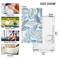 thumbnail image 2 of Retro Blue Leaf Cotton Face Towels Soft Hand Towel Absorbent Bathroom Towel for Kitchen Hotel Decoration, 2 of 7
