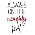 thumbnail image 2 of SD Graphics Studio 17x24 White Modern Wood Framed Museum Art Print Titled - Always on the Naughty List, 2 of 4