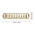 thumbnail image 4 of OULII 3 Pcs Ressort en Laiton pour Trompette Longues Ressorts Tension Durable Couleur Dorée, 4 of 5