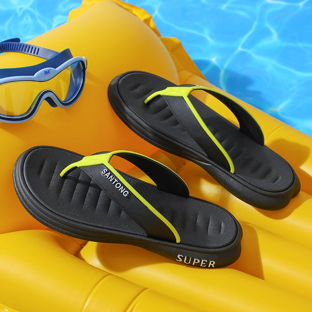 Chanclas de hombre para uso en verano, zapatillas antideslizantes para hombre, sandalias de playa con clip para hombre, versión coreana