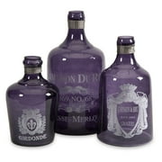 Karlin Purple Glass Bottles - Set of 3