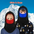 thumbnail image 2 of ASTRAEA 2 Pack Kids Winter Hat Fleece Balaclava Ski Full Neck Warmer Windproof Face Mask, Blue, 2 of 9