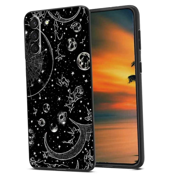 Compatible with Samsung Galaxy S22+ Plus Phone Case, Moon Case Men Women, Flexible Silicone Shockproof Case for Samsung Galaxy S22+ Plus