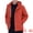 Red, variant on Men's Winter Thicken Quilted Hooded Full-Zip Jacket with Pockets M Green