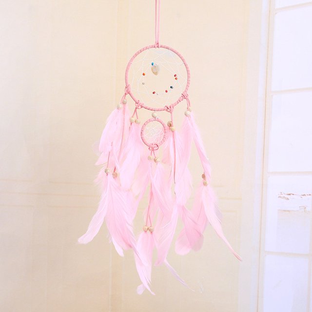 LSLJS Décoration Cœur de Fille DIY Attrape-Rêves Pendentif Fait Main Cadeau Créatif, Accessoires pour la Maison