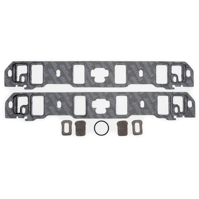 Edelbrock Intake Manifold Gasket 7220 Composite; 1.28 Inch x 2.00 Inch; 0.060 Inch Thick; Set Of 2