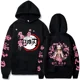thumbnail image 1 of Sudadera con capucha de Demon Slayer para hombre y mujer, ropa de calle de manga larga con estampado de Kamado Tanjirou, talla grande, estilo Harajuku, 1 of 6