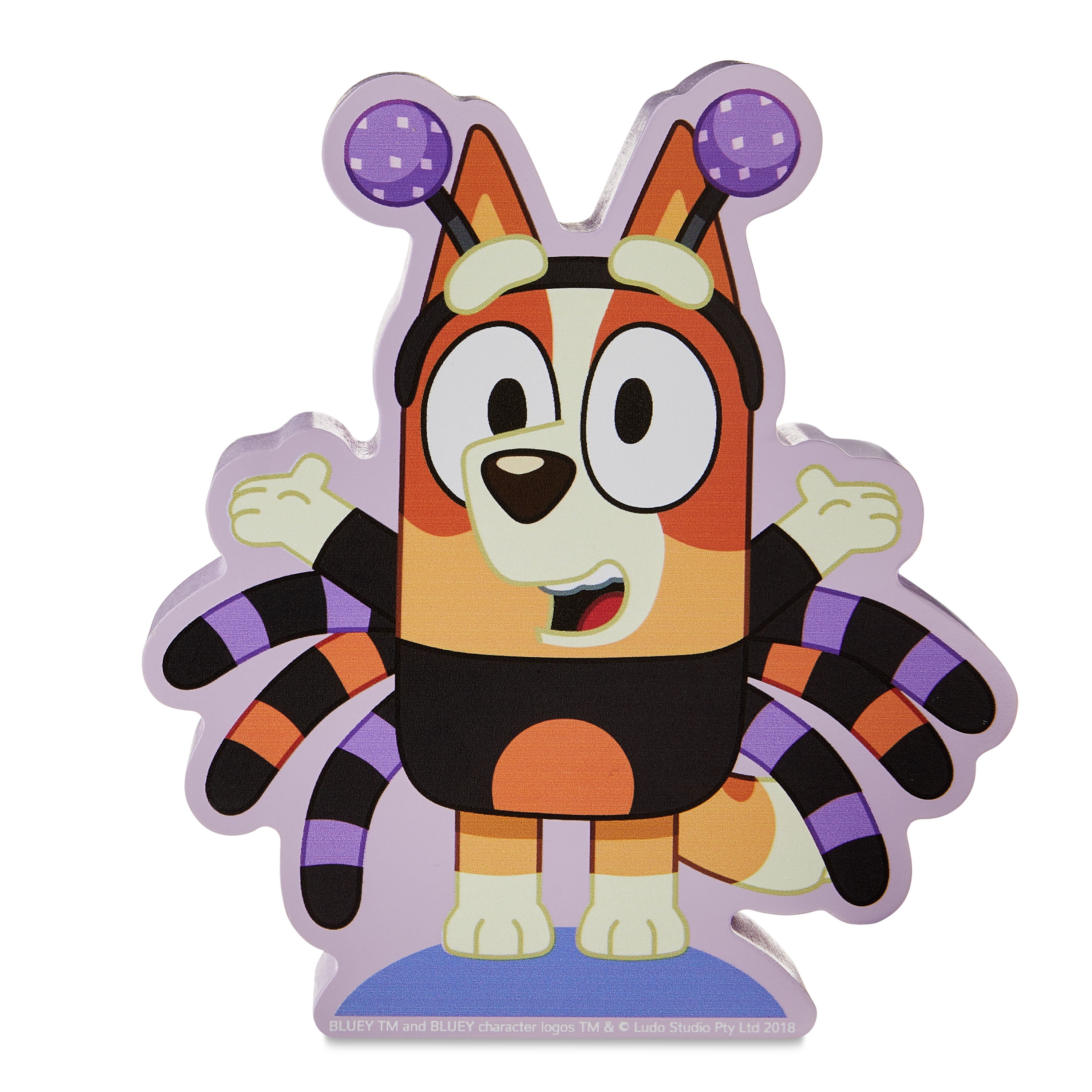 Bluey's Halloween Bingo Spider Costume Wooden Collectible Tabletop Décor, by Ruz