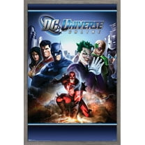 DC Comics Video Game - DC Universe Online - Key Art Wall Poster, 14.725" x 22.375", Framed