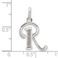 thumbnail image 2 of 925 Sterling Silver Dainty Letter R Initial Name Monogram Necklace Charm Pendant, 2 of 6