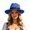 1-Blue3855, variant on Womens Band‑Feather Tyrolean Hat Solid Wide‑Brim Hat Party Classic Hat,Wine