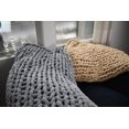 thumbnail image 5 of GOLD TEXTILES Chunky Knit Blanket Throw 50x60 Plush Soft Chenille Luxury Knitted Blanket Grey, 5 of 5